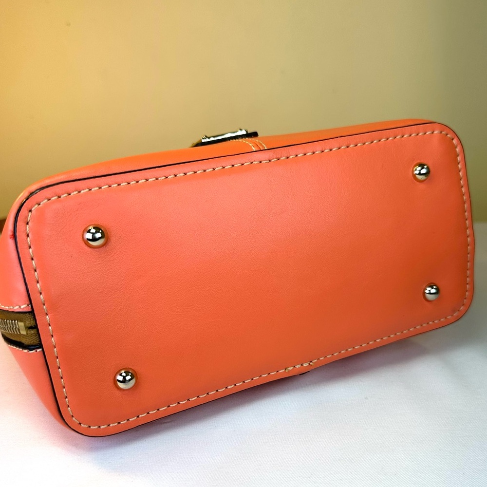 Dooney & Bourke Trixie Coral smooth leather shoulder/crossbody Convertible - Picture 9 of 14